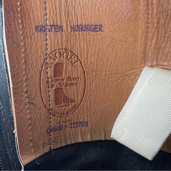 E Vogel Custom Made 19” Full Zip Equestrian Riding Boots Women’s 5 - 5.5 - Picture 11 of 16